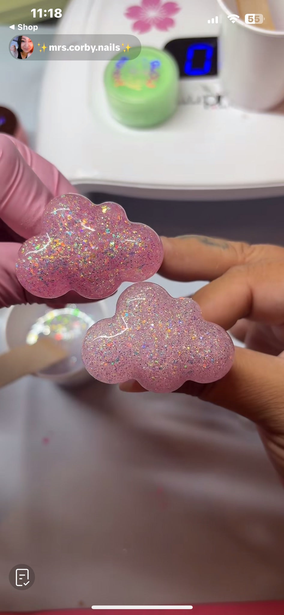 ** NEW ** MAGENTA Color Changing Corby Cloud Car Vent Clip
