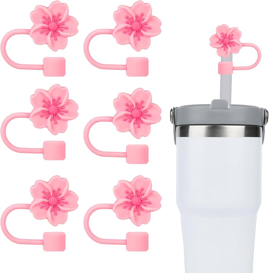 Cherry Blossom Straw Topper