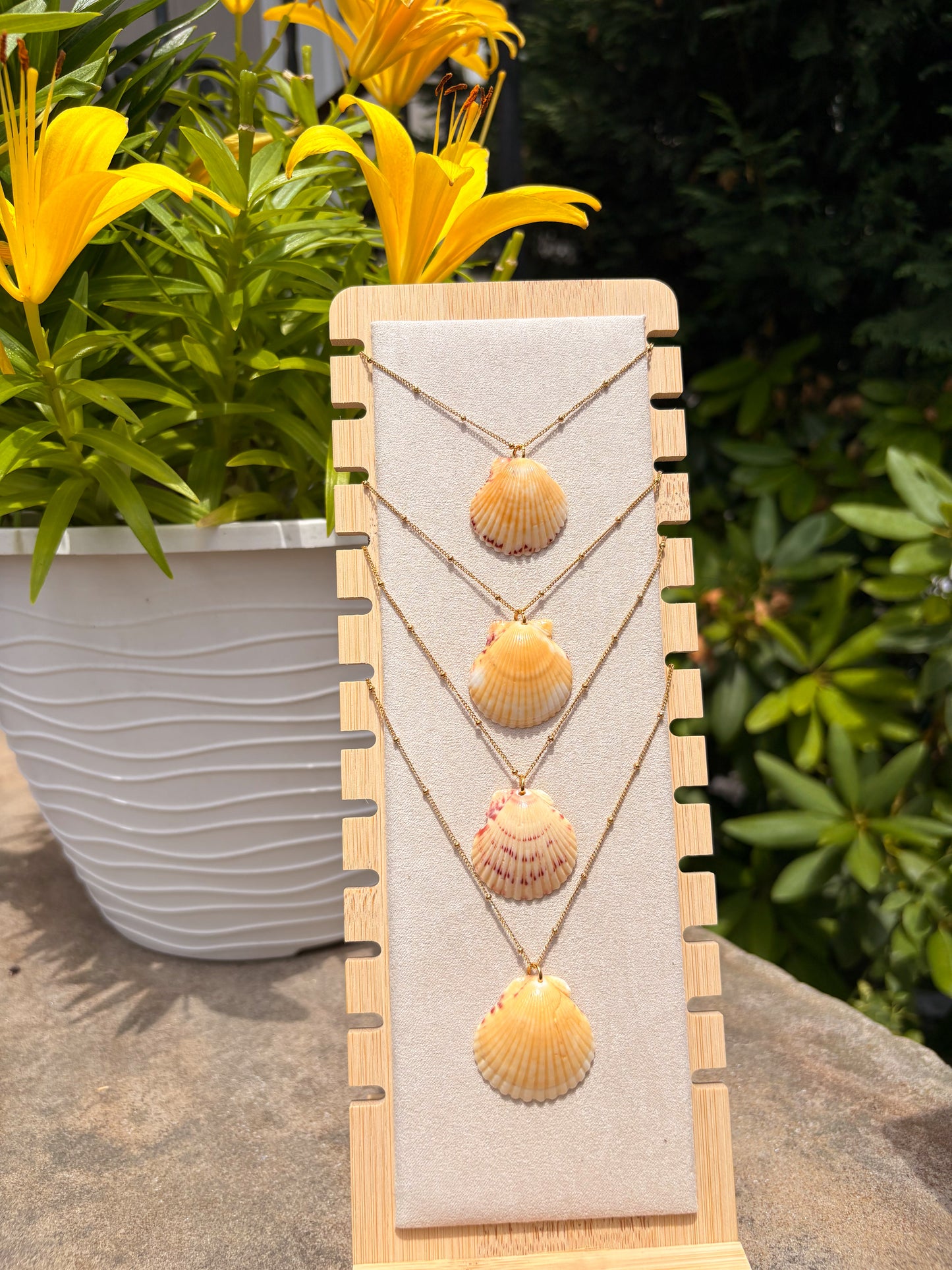 Sanibel Sunrise Shell Necklace