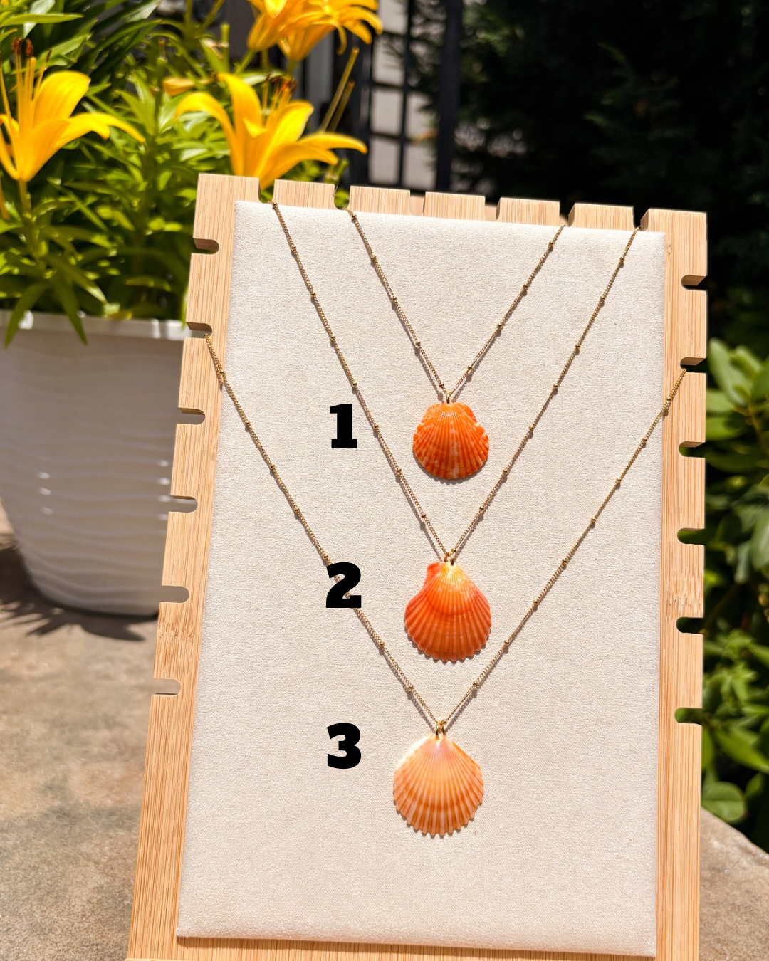 Sanibel Sunset Shell Necklace