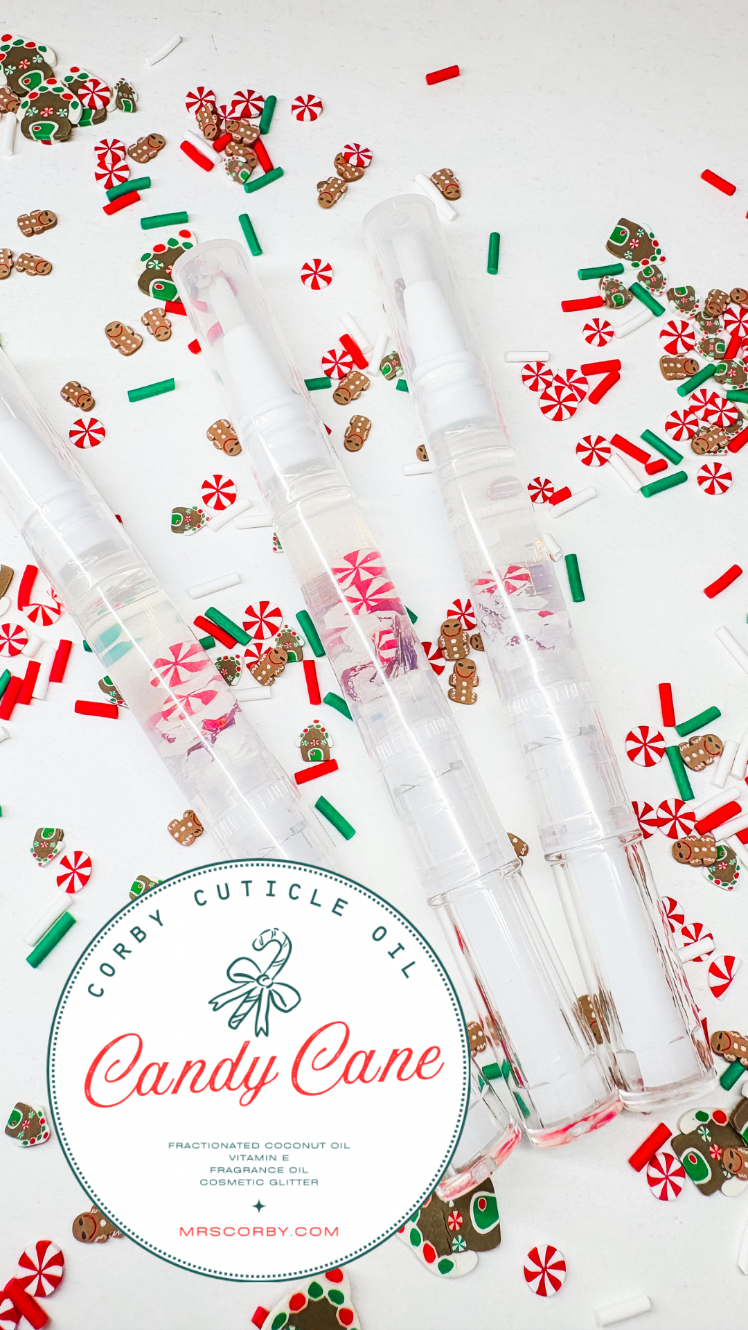 ** NEW ** Candy Cane Cuticle Oil Pen